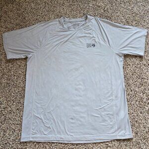 Mountain Hardware Men’s Performance T-Shirt Size XL Grey Microfiber Crew Neck